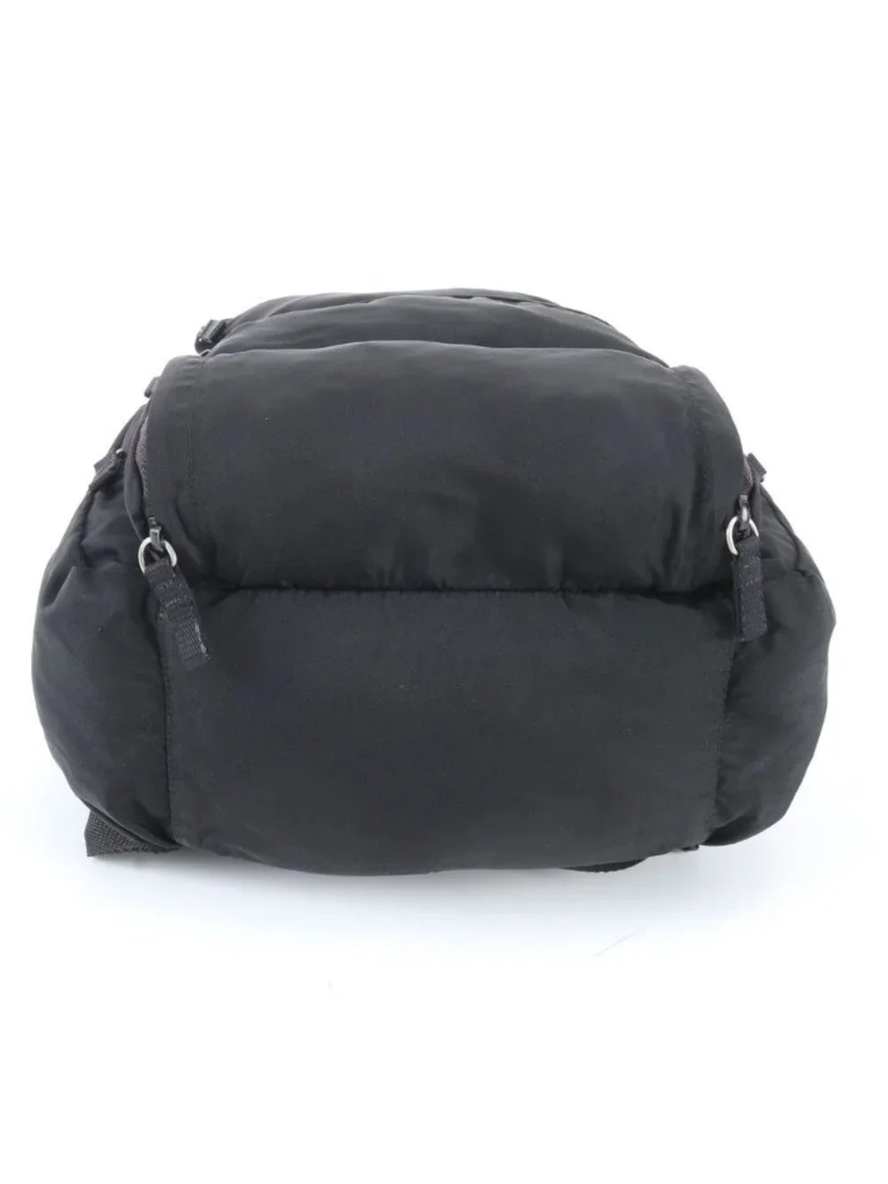 Prada Tessuto Nylon Triangle Logo Backpack Black